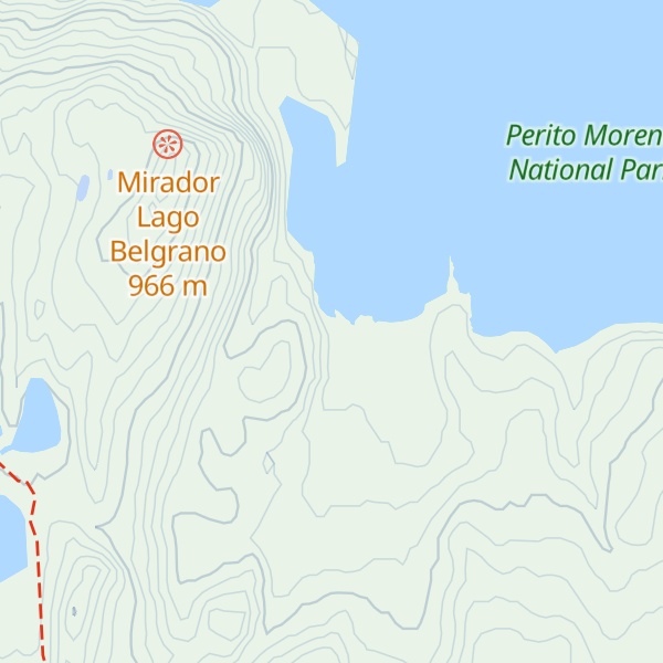 Map of Refugio René Negro