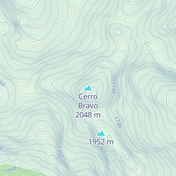 Map of Cerro Bravo