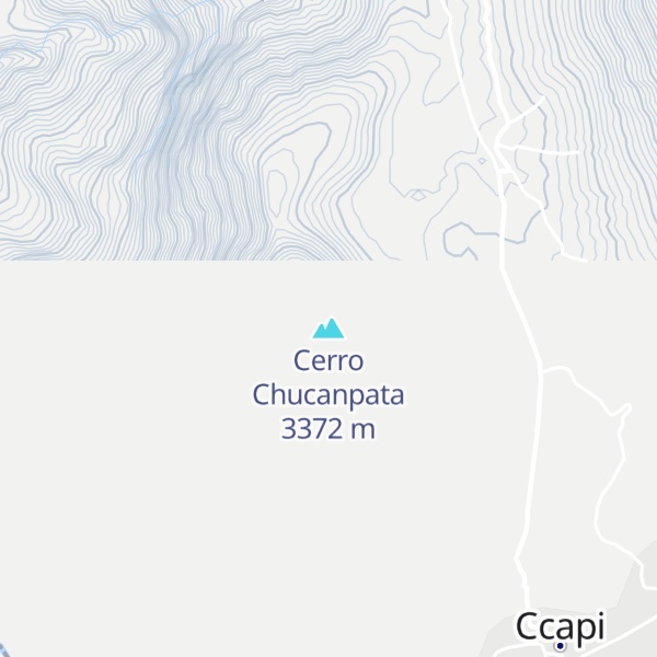 Map of Cerro Chucanpata