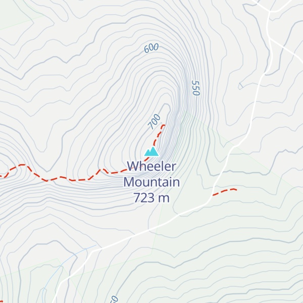 Map of Wheeler Mountain