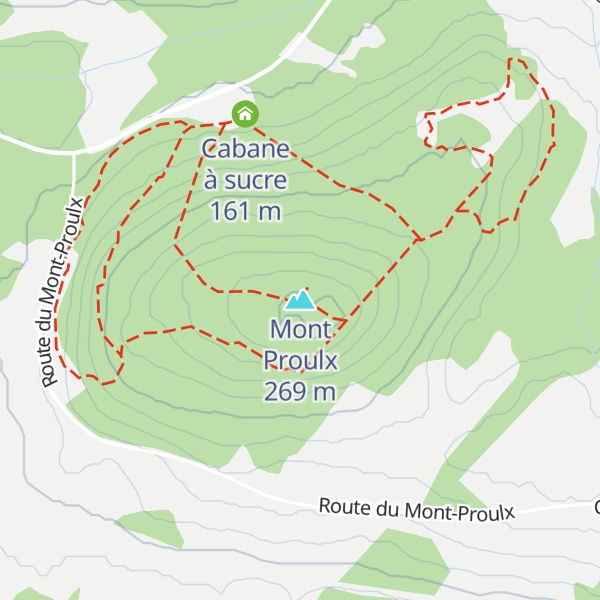 Map of Mont Proulx