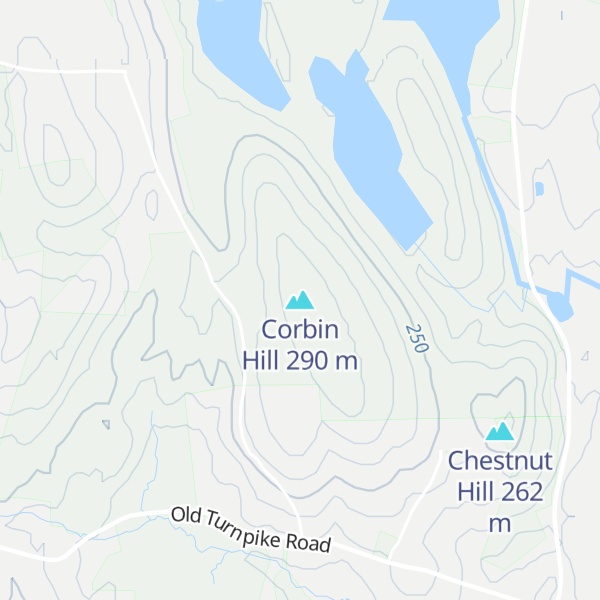 Map of Corbin Hill
