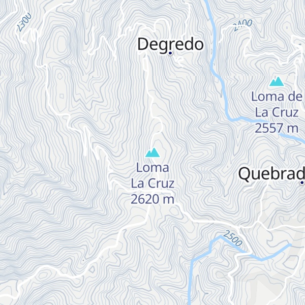 Map of Loma La Cruz