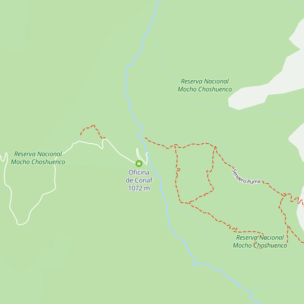 Refugio Universidad Austral (1034 msnm) map