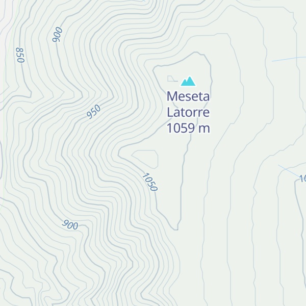 Map of Cerro Punta Gruesa