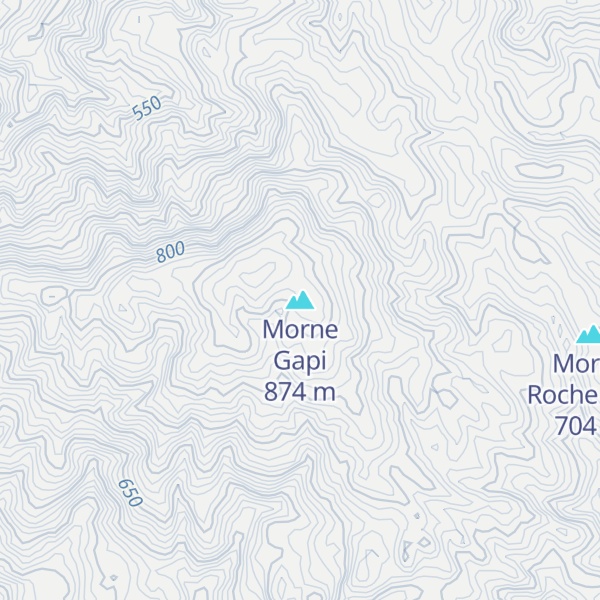 Map of Morne Gapi