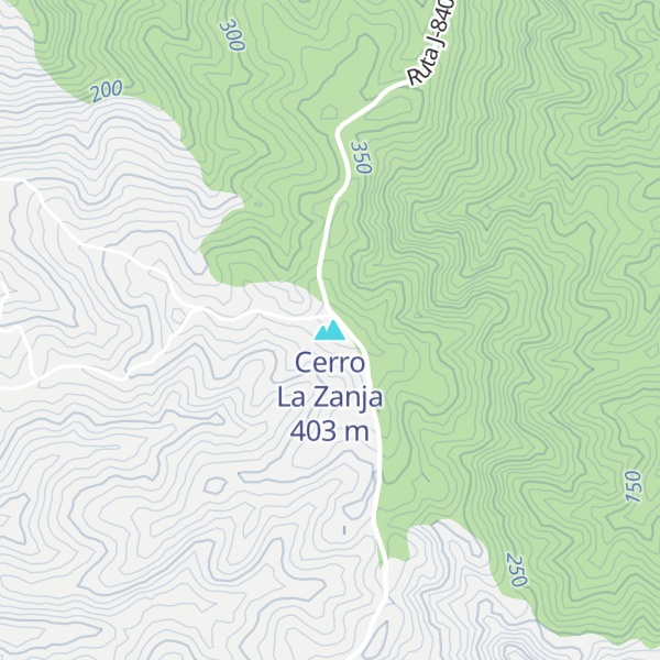 Map of Cerro La Zanja