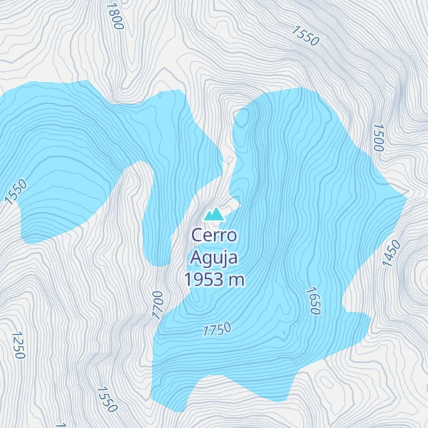 Map of Cerro Aguja
