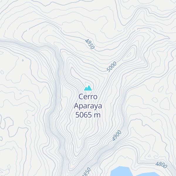 Map of Cerro Aparaya