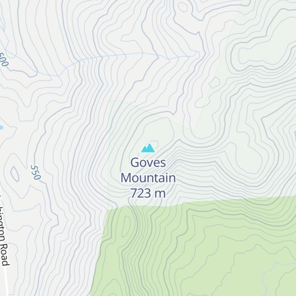 Map of Goves Mountain