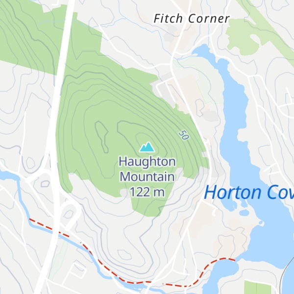 Map of Haughton Mountain
