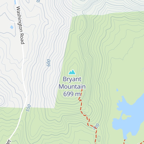 Map of Bryant Mountain