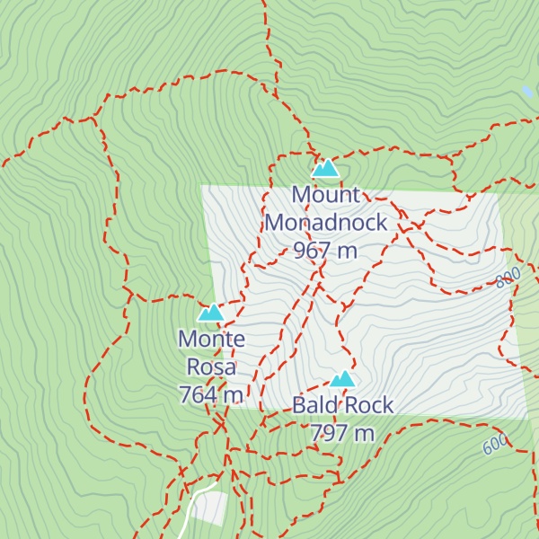 Map of Black Precipice