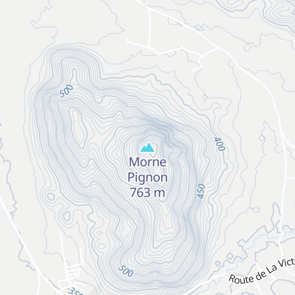 Map of Morne Pignon