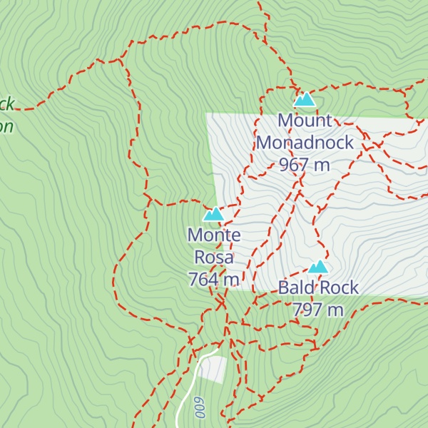 Map of Monte Rosa