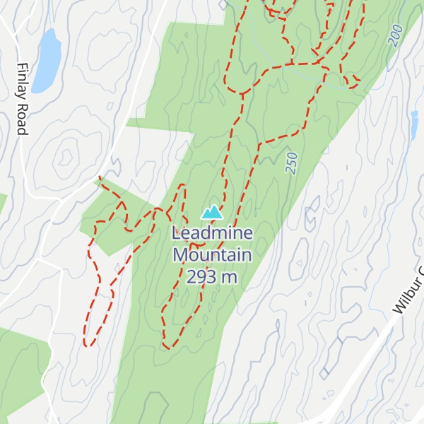 Map of Leadmine Mountain