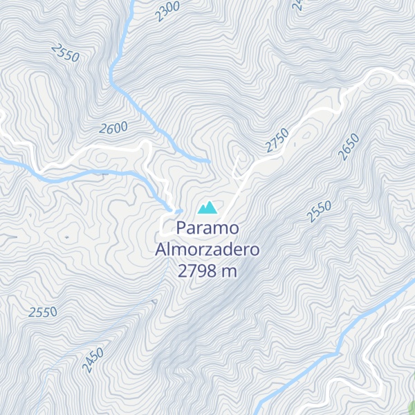 Map of Paramo Almorzadero