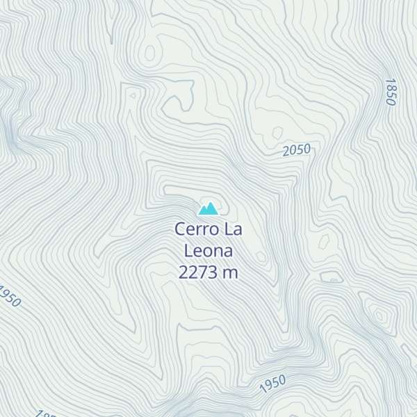 Map of Cerro La Leona