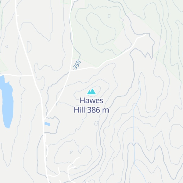 Map of Hawes Hill