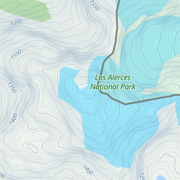 Map of Cerro Barrientos