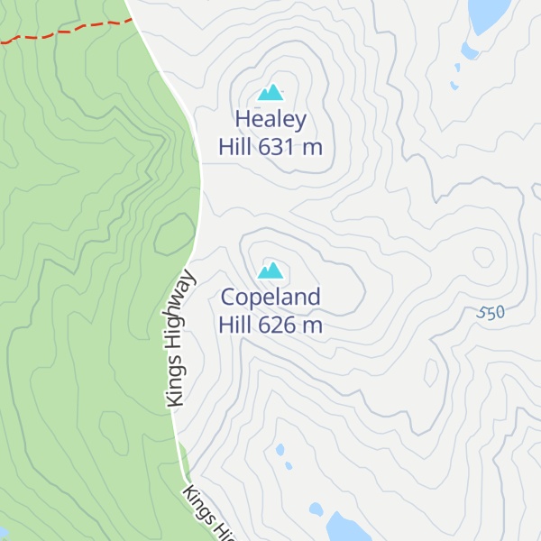 Map of Copeland Hill