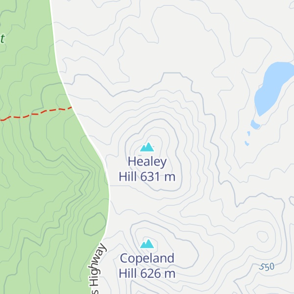 Map of Healey Hill