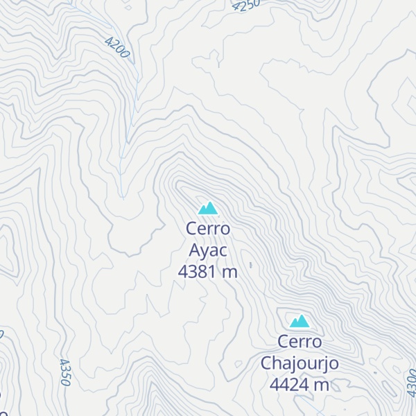 Map of Cerro Ayac