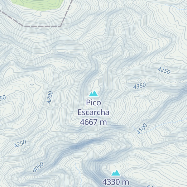 Map of Pico Escarcha