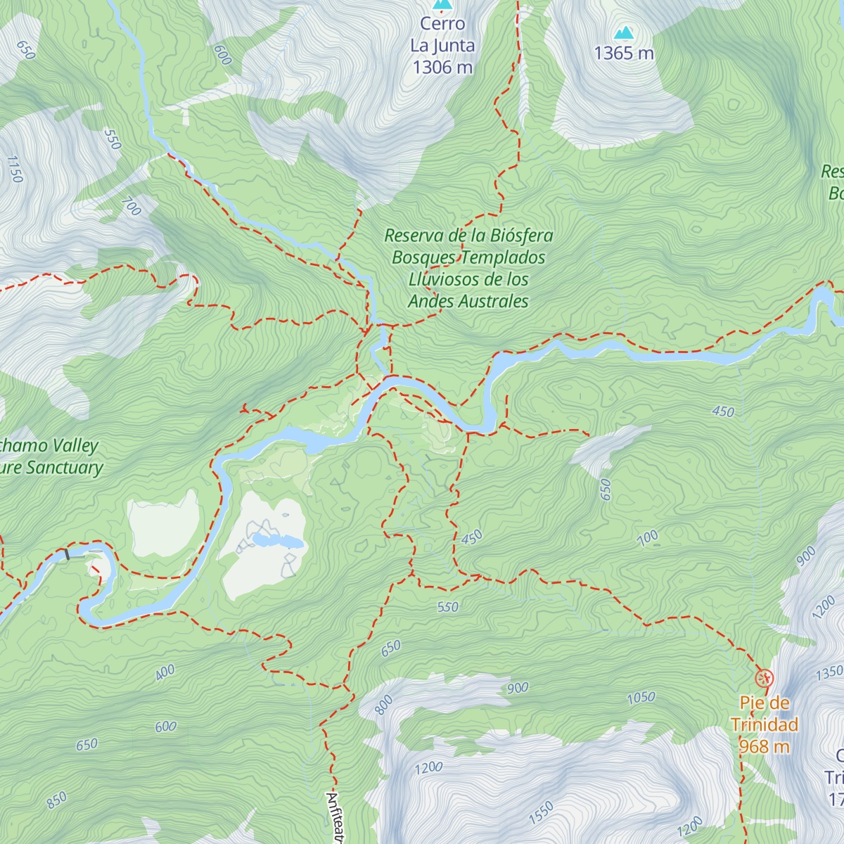 Refugio Cochamo map