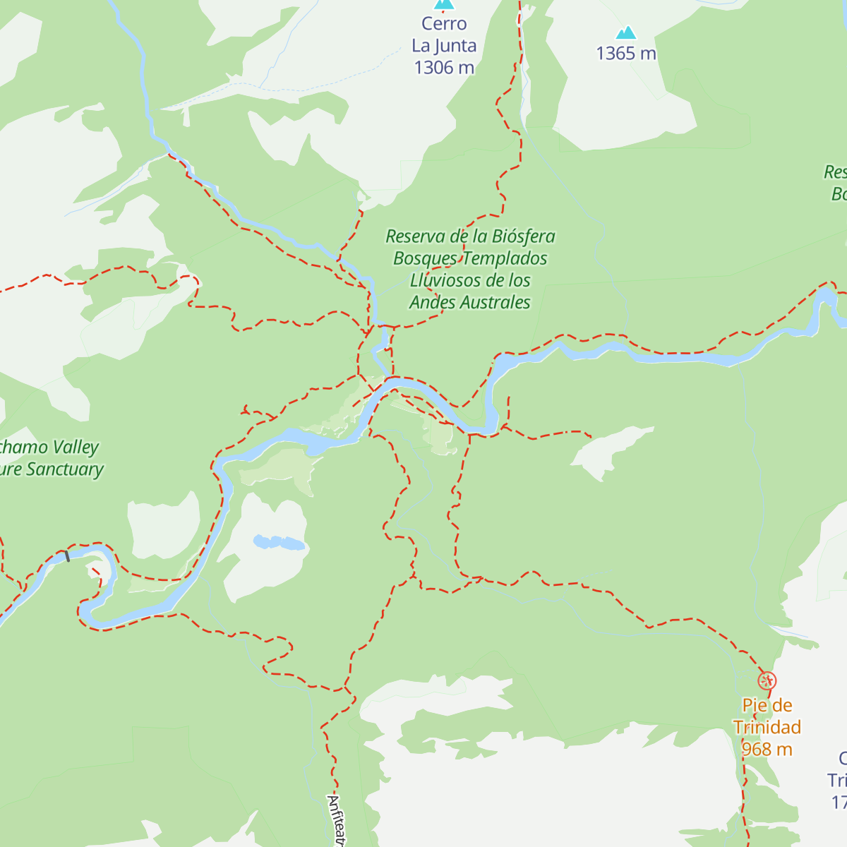 Refugio Cochamo map