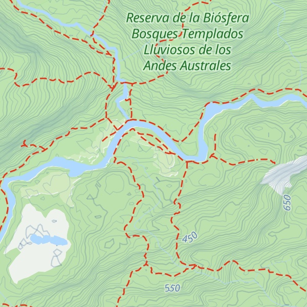 Map of Refugio Cochamo