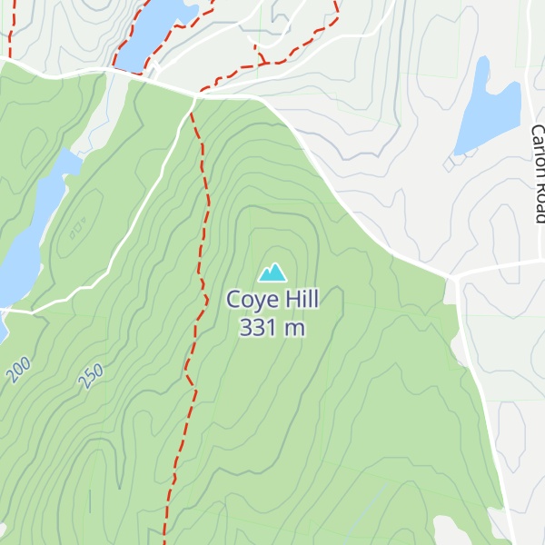 Map of Coye Hill