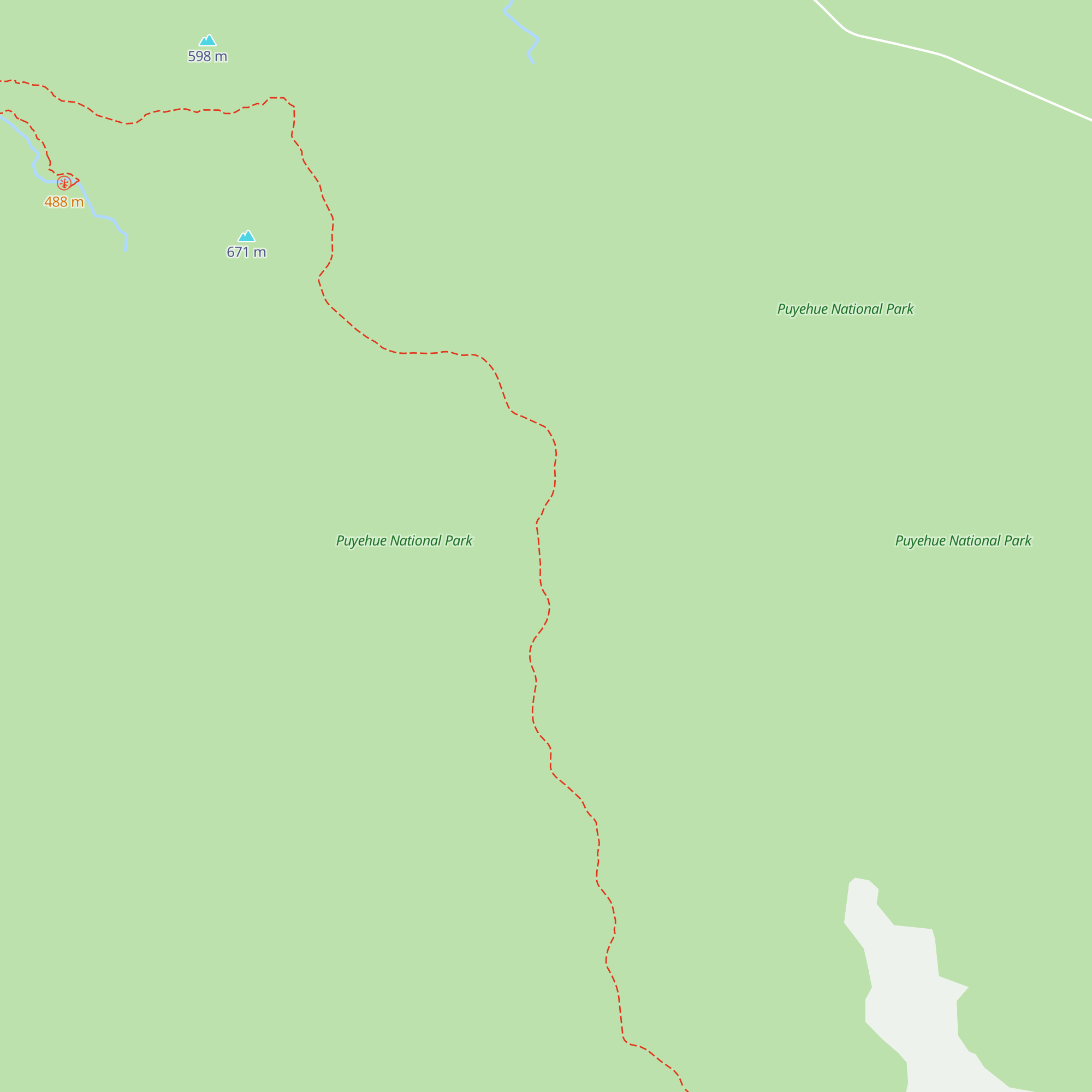 Refugio sendero de chile  map