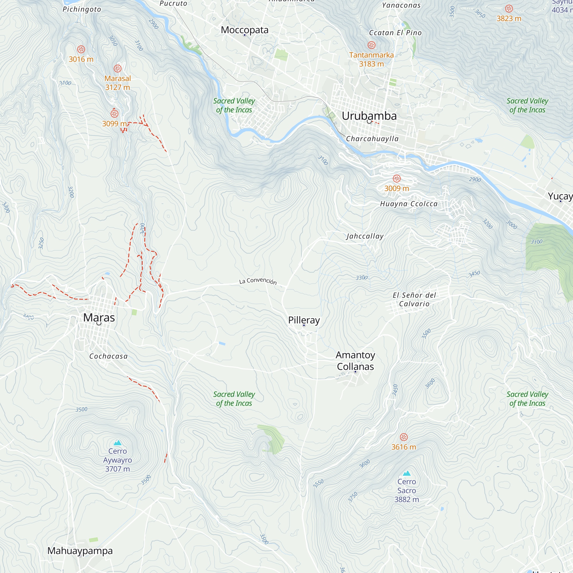 Información de Turismo Maras map