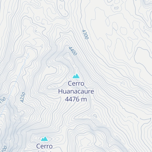 Map of Cerro Huanacaure