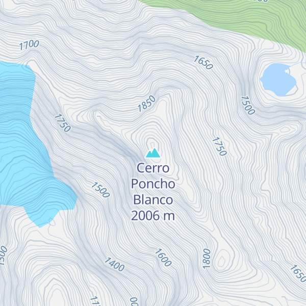 Map of Cerro Poncho Blanco