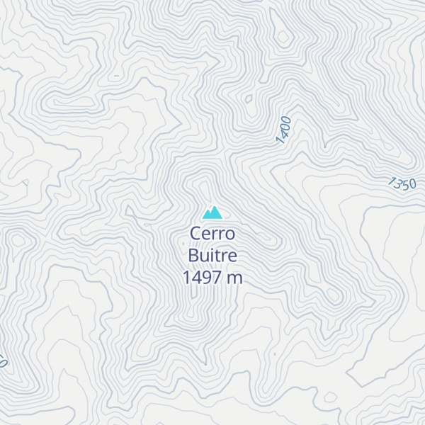 Map of Cerro Buitre