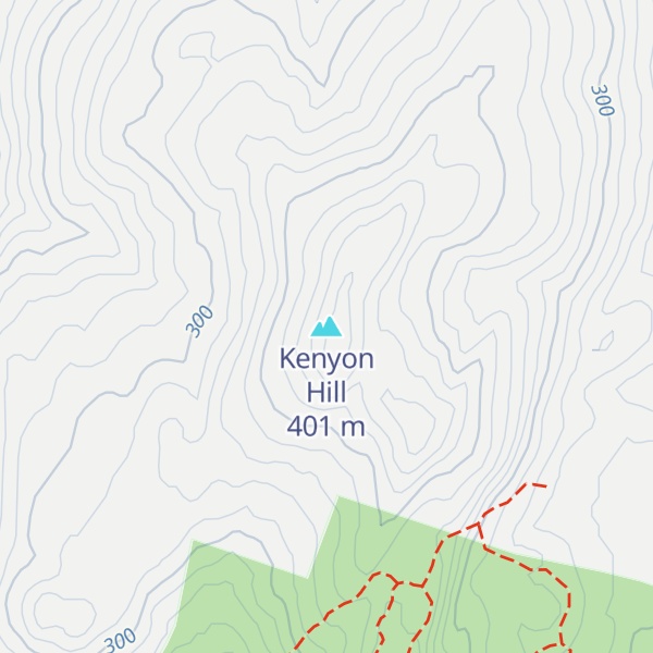 Map of Kenyon Hill