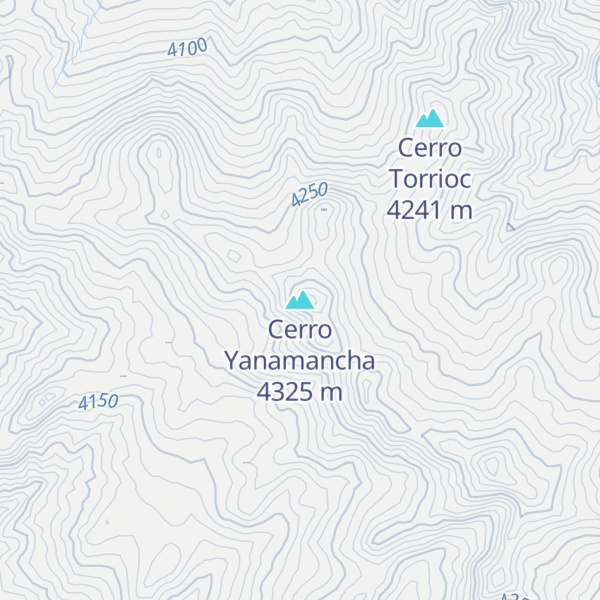 Map of Cerro Yanamancha