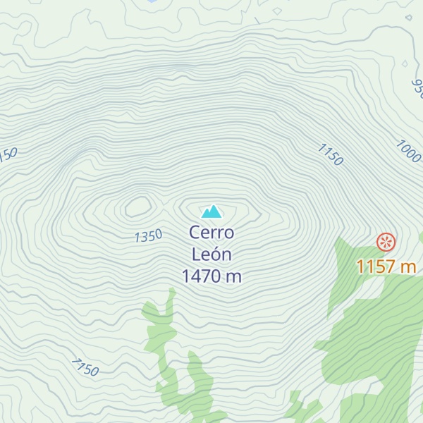 Map of Cerro León