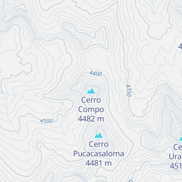 Map of Cerro Compo