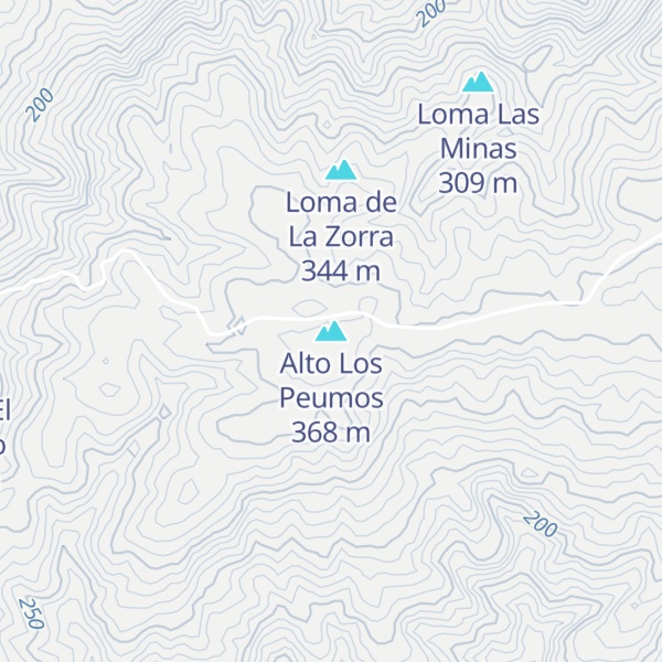 Map of Alto Los Peumos