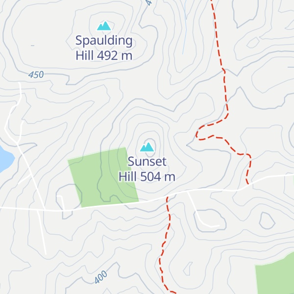 Map of Sunset Hill