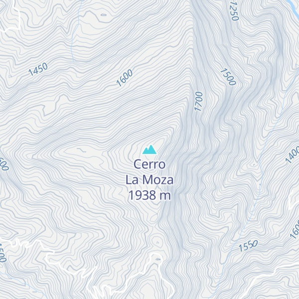 Map of Cerro La Moza