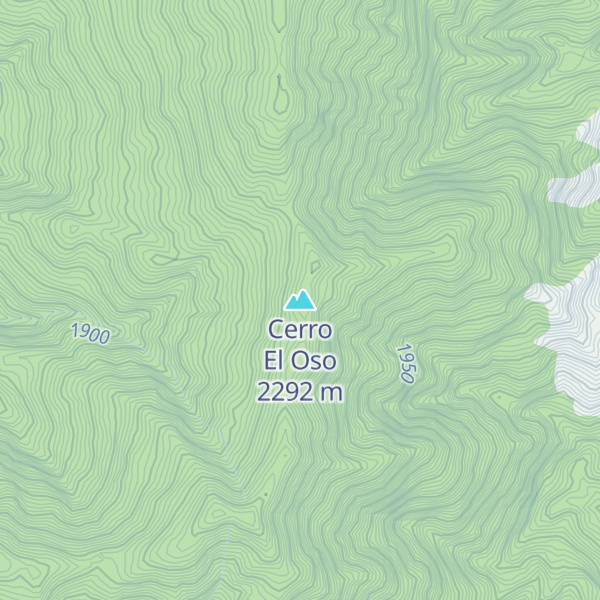 Map of Cerro El Oso