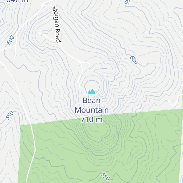 Map of Bean Mountain