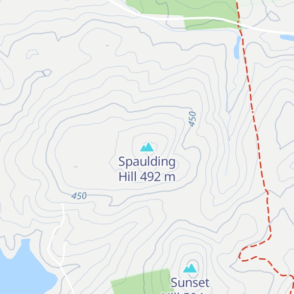 Map of Spaulding Hill