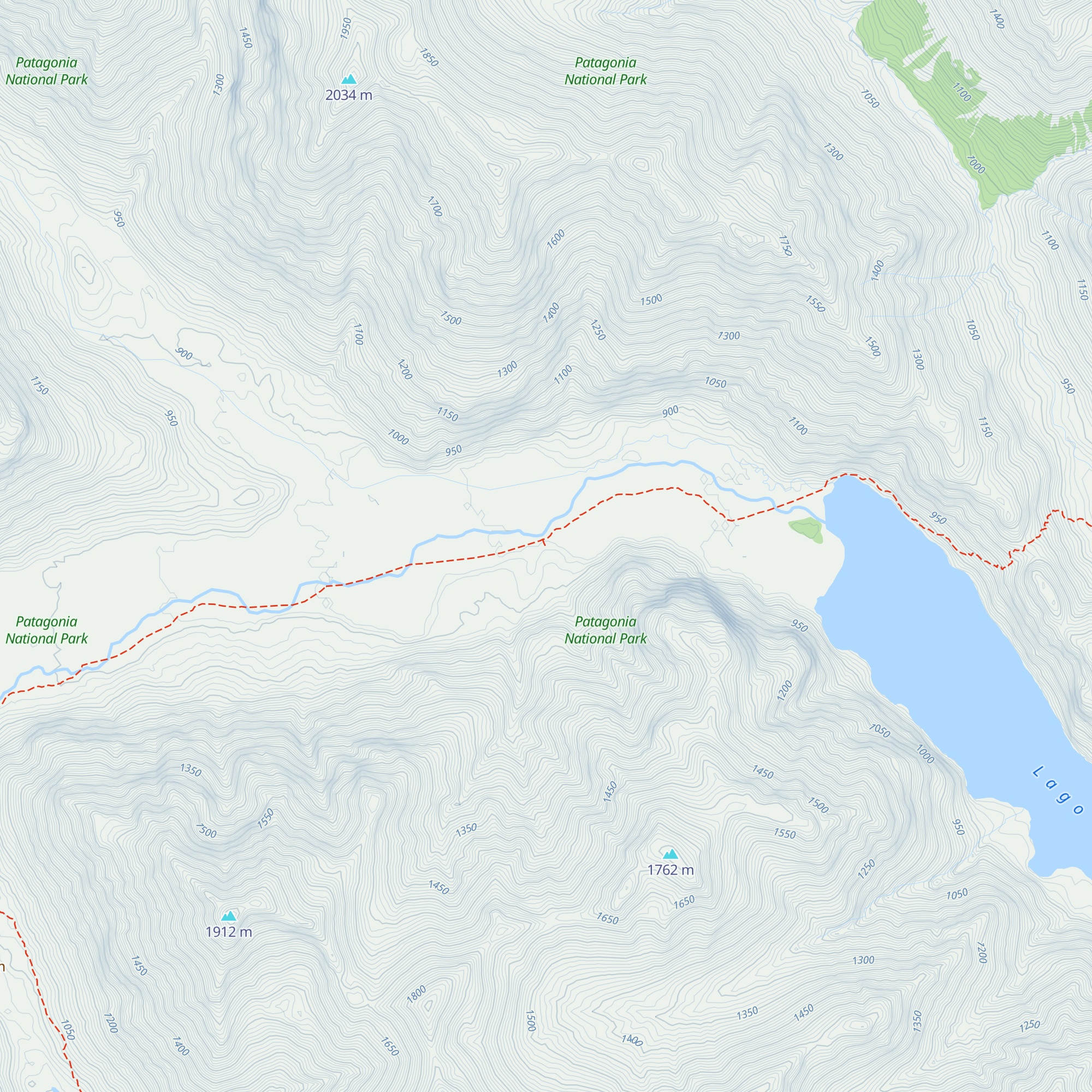 Refugio Valle hermoso map