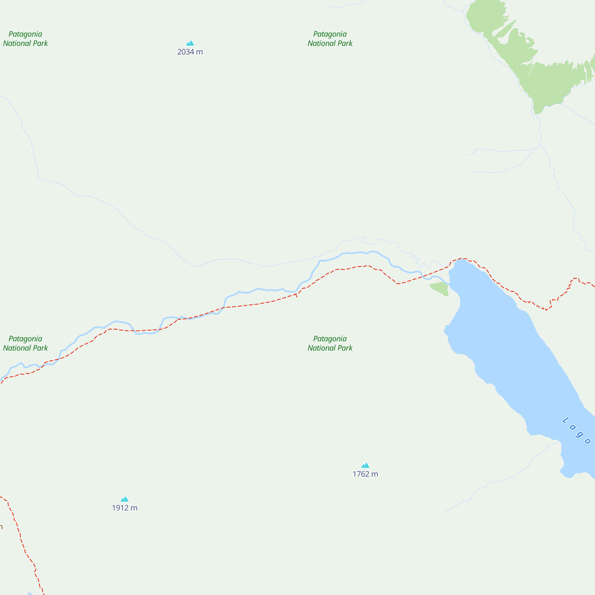 Refugio Valle hermoso map