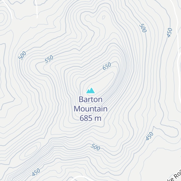 Map of Barton Mountain